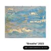 "breathe" – 40x30x1cm – gouache, acryl, schlagmetall gold – 2023